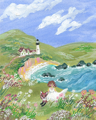 Fox and a Lighthouse